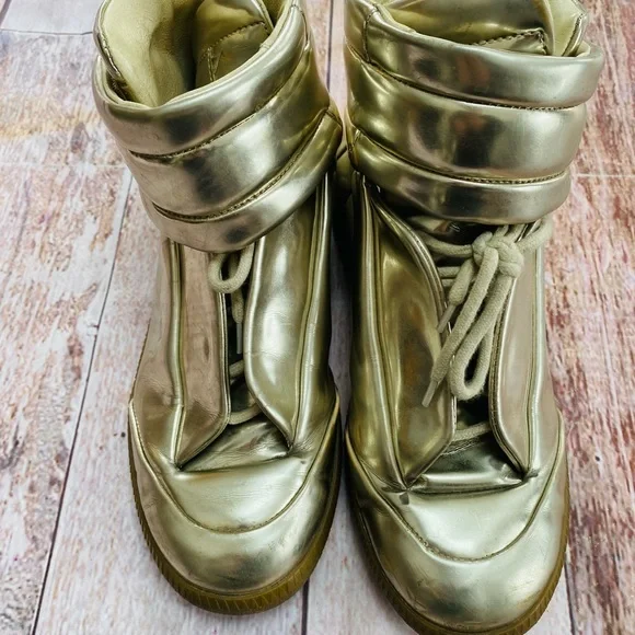 Maison Martin Margiela Gold‎ Sneakers size 38 - Picture 7 of 9